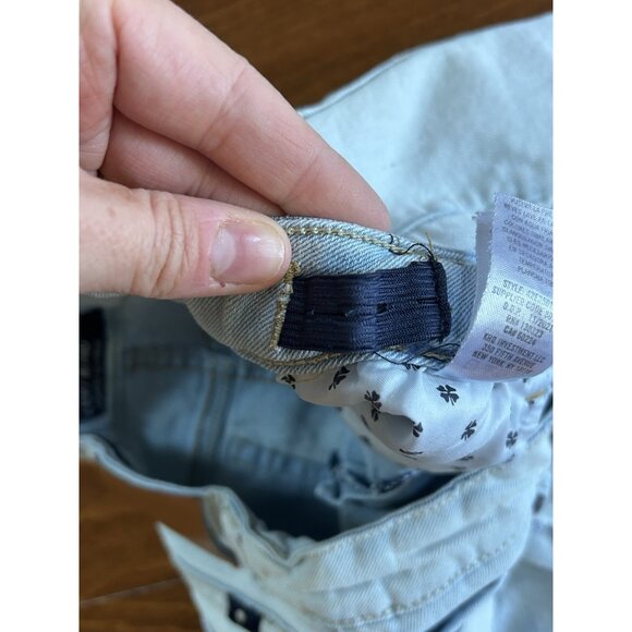 Lucky Brand Girls Shorts 14 Riley Denim Stretch Distressed Light Wash Cut Off - Picture 4 of 7